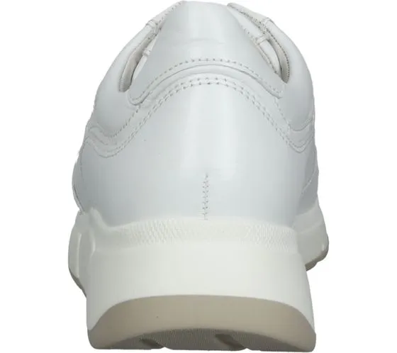 GABOR scarpe da donna in vera pelle con lacci, sneakers basse alla moda 86.475.04 bianco