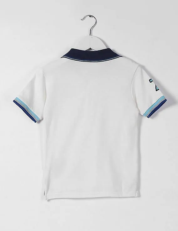 GAP Baby White Pique Polo Shirt