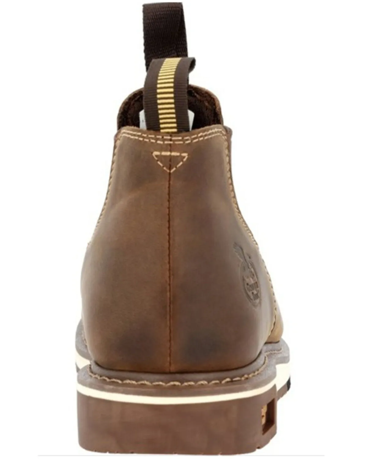 Georgia Boot Men's AMP LT Wedge Chelsea Romeo Work Boot - Round Toe
