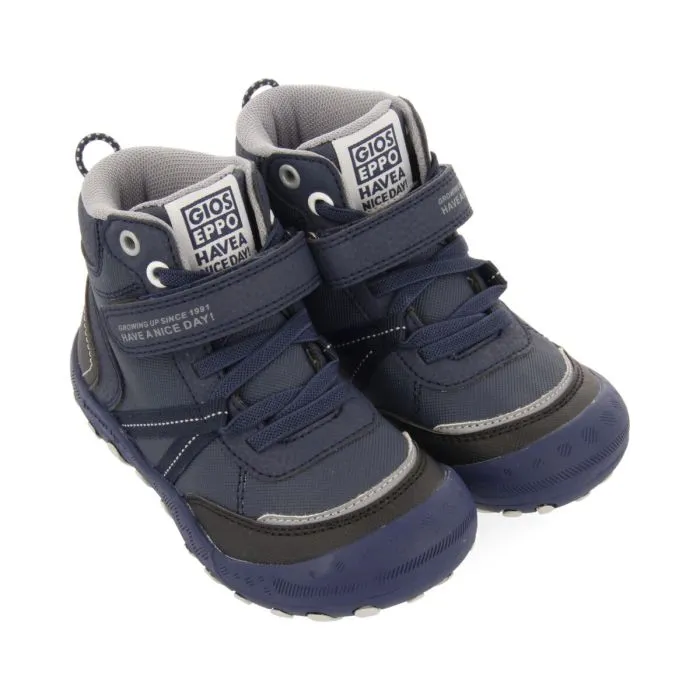 Gerlos children's navy blue hiking boot-style sneakers