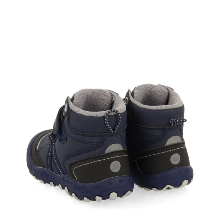 Gerlos children's navy blue hiking boot-style sneakers