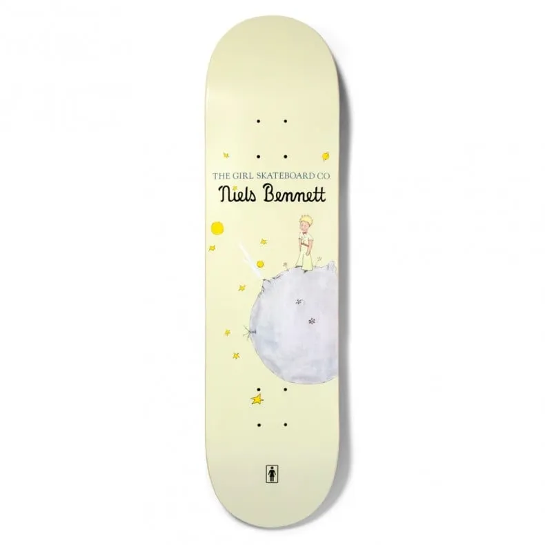 Girl Skateboard Co. Le Petit Prince Moon Niels Bennett Skateboard Deck 8.125