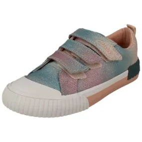 Girls Clarks Glittery Doodle - Foxing Brill
