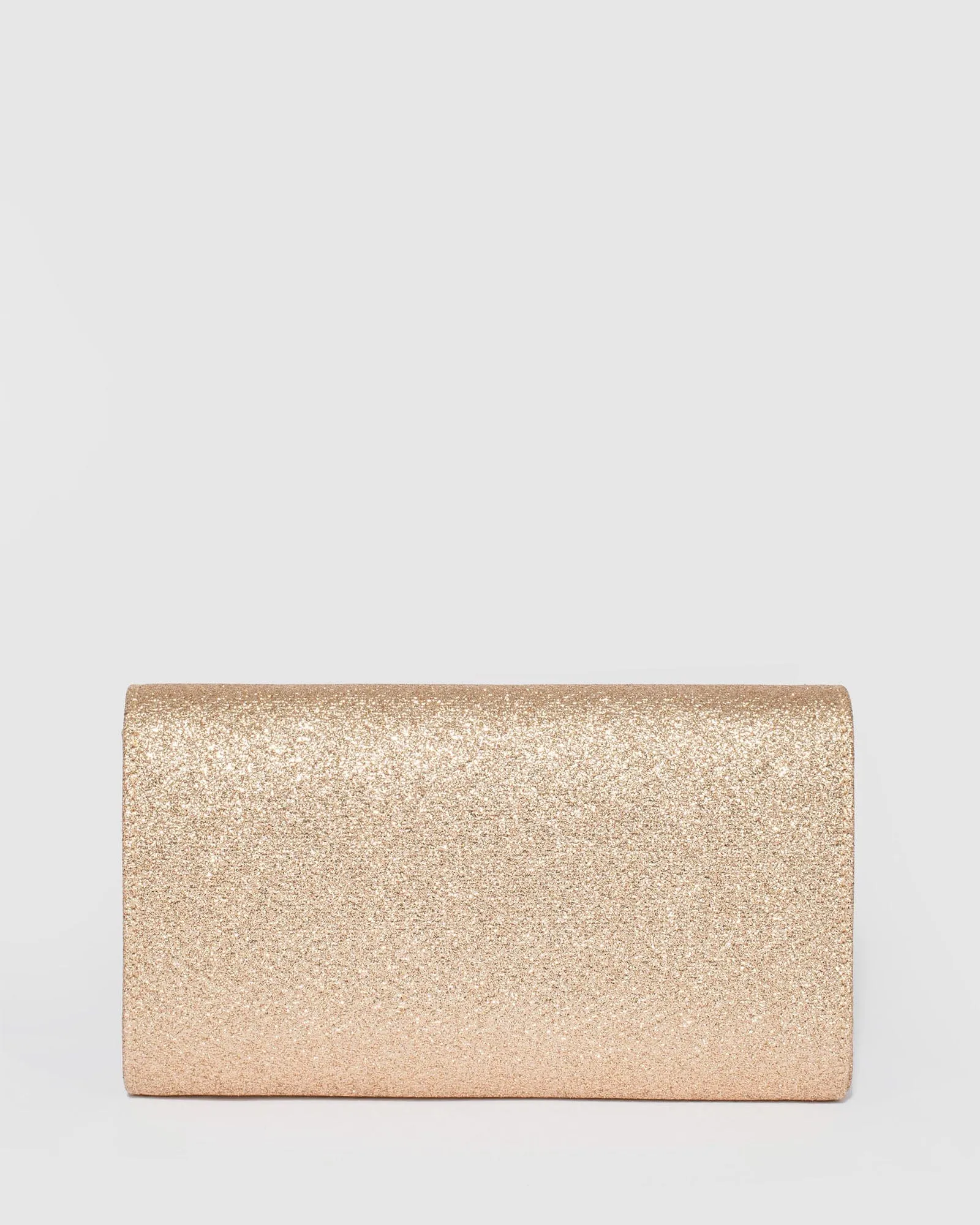 Gold Clare Metal Bar Clutch Bag