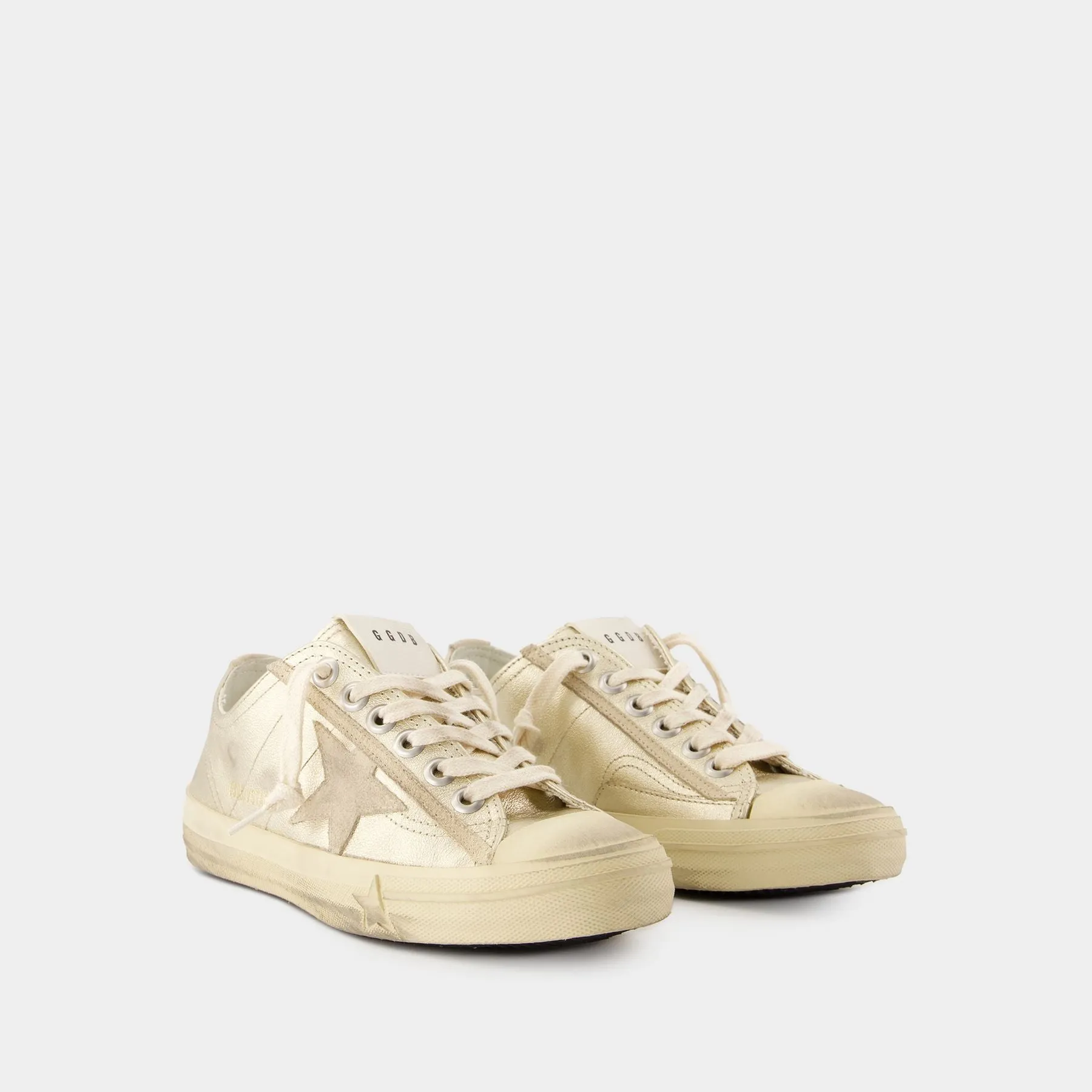 Golden Goose Deluxe Brand  V-Star 2 Sneakers - Golden Goose Deluxe Brand - Leather - Metallic