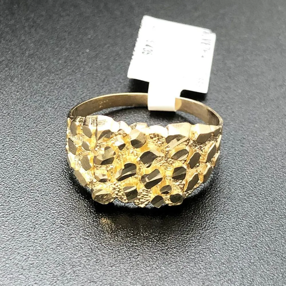 Golden Nugget Medium 10K Yellow Gold Ring