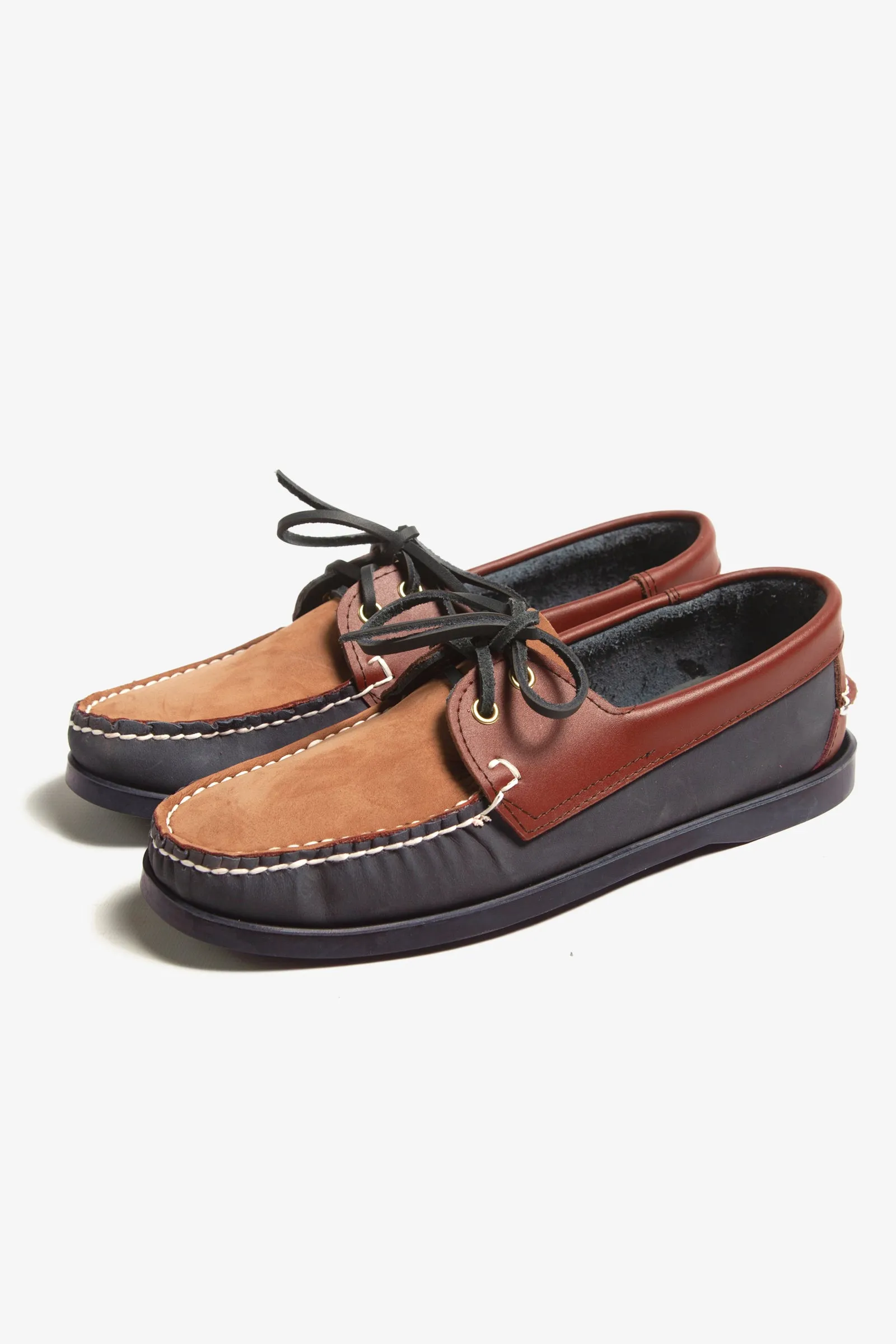 Goodcamp - Deck Loafer Shoes - Brown Multi