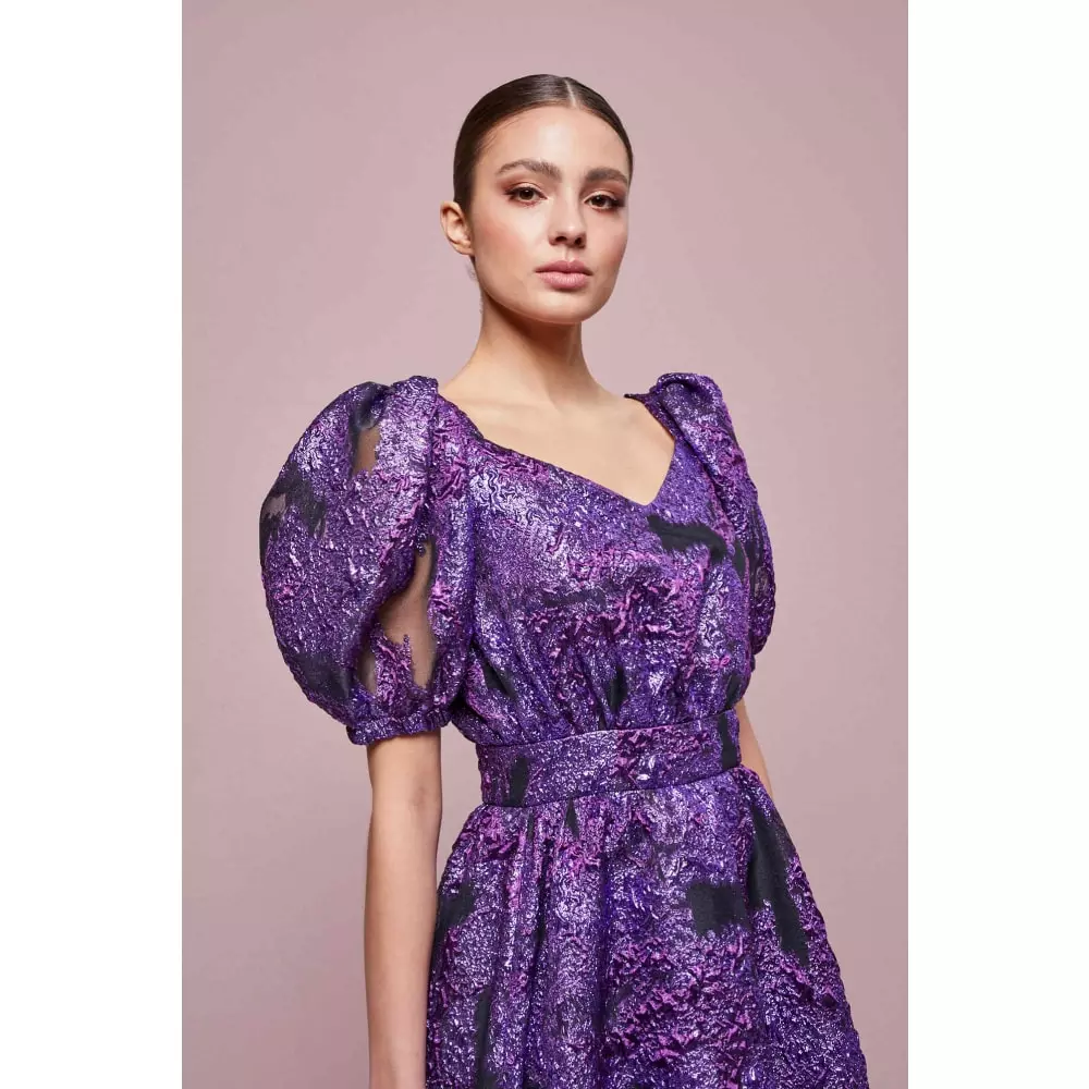 --Grape topaz dress-