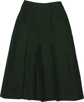 Green Pleated Skirt | ThriftTale