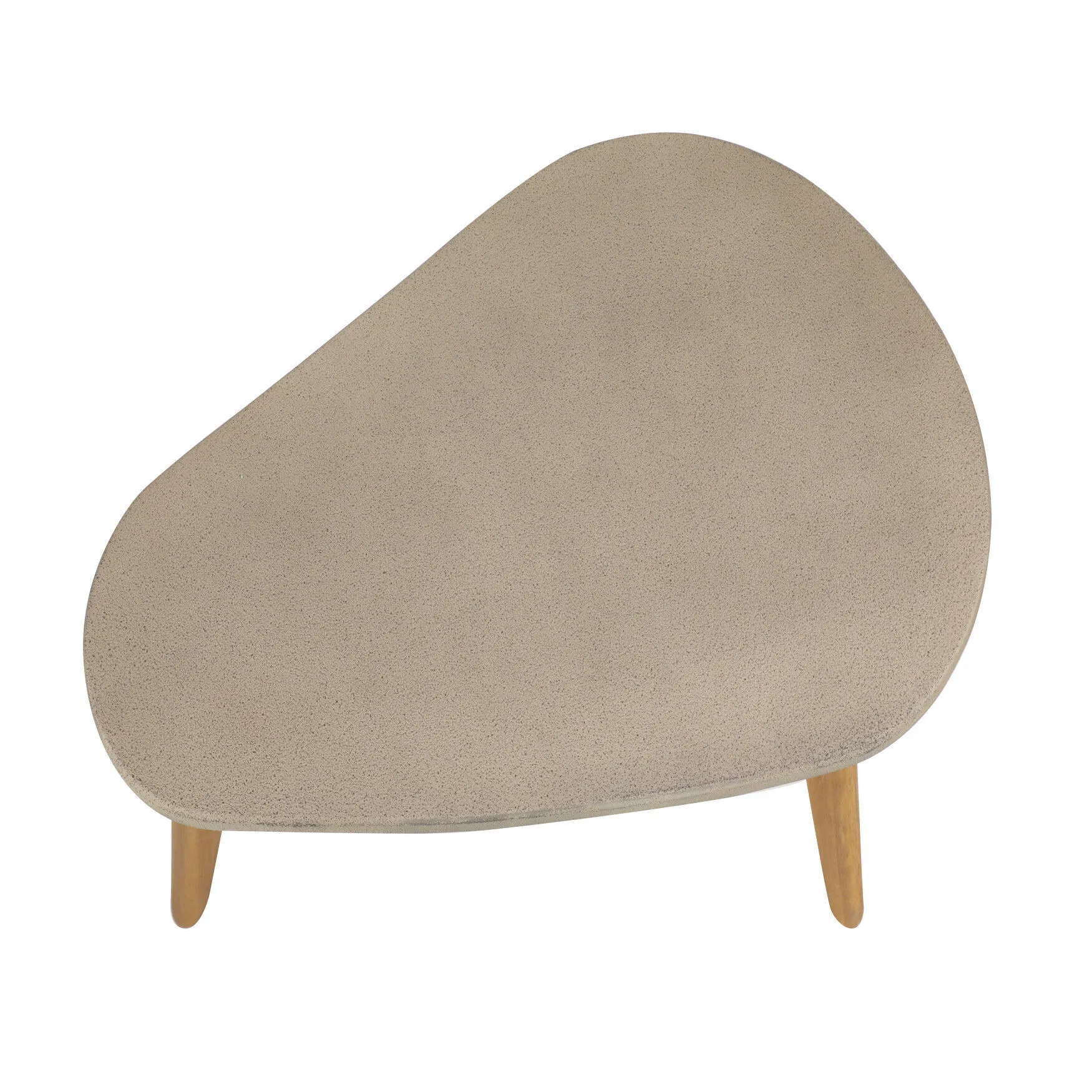 Grey Resin Modern Outdoor Accent Table