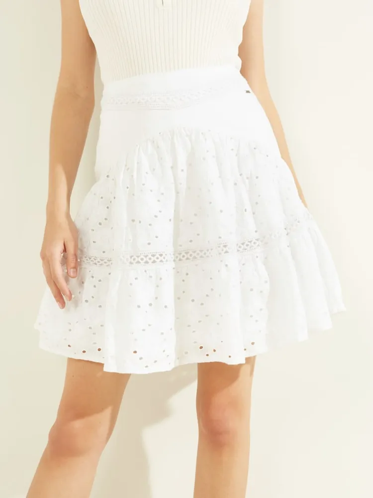 Guess Sara Eyelet Skirt