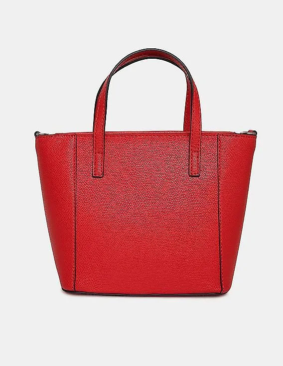 GUESS Women Red Open Road Mini Tote Bag