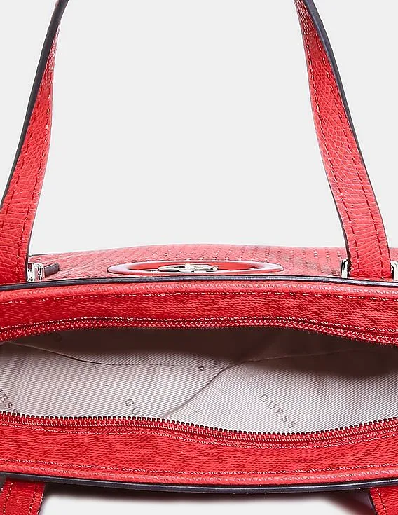 GUESS Women Red Open Road Mini Tote Bag