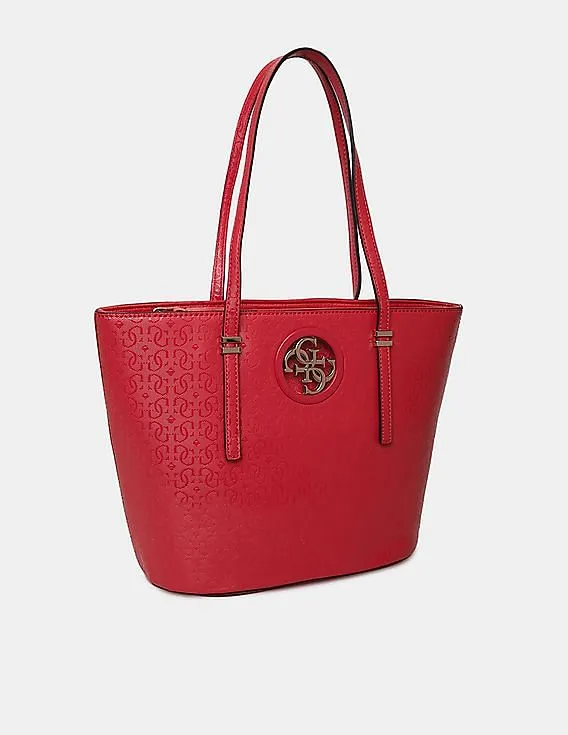 GUESS Women Red Open Road Small Tote Bag