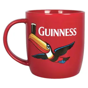 Guinness Red Mug with Flying Toucan