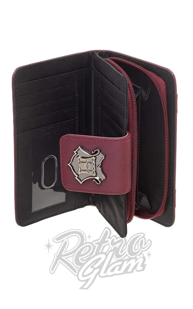 Harry Potter Burgundy Hogwarts Satchel Wallet