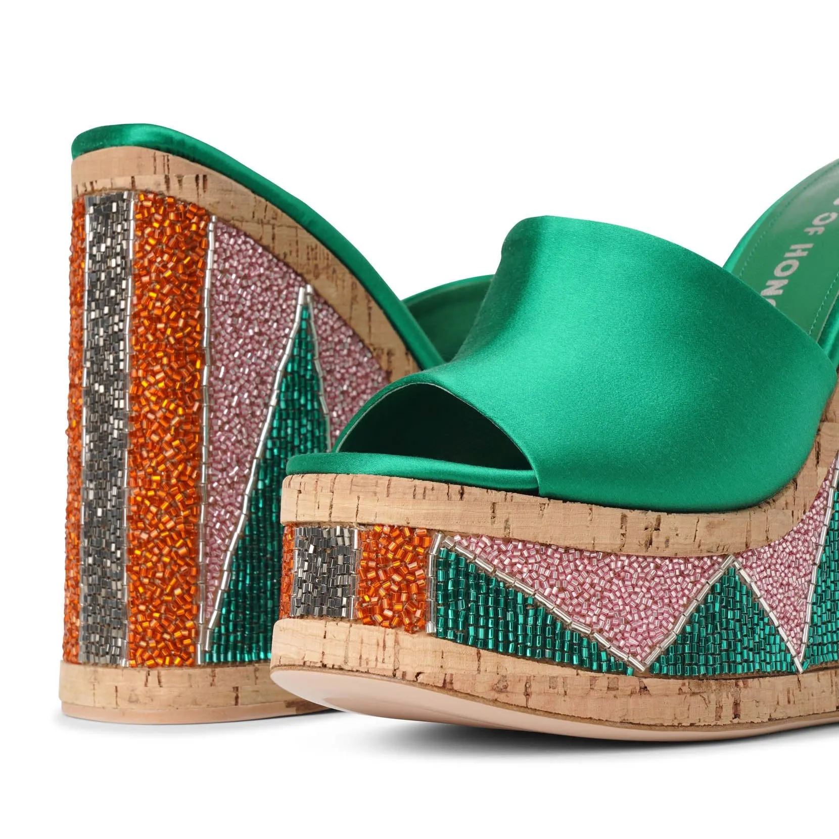 Haus of Honey Lust Bead wedge mules
