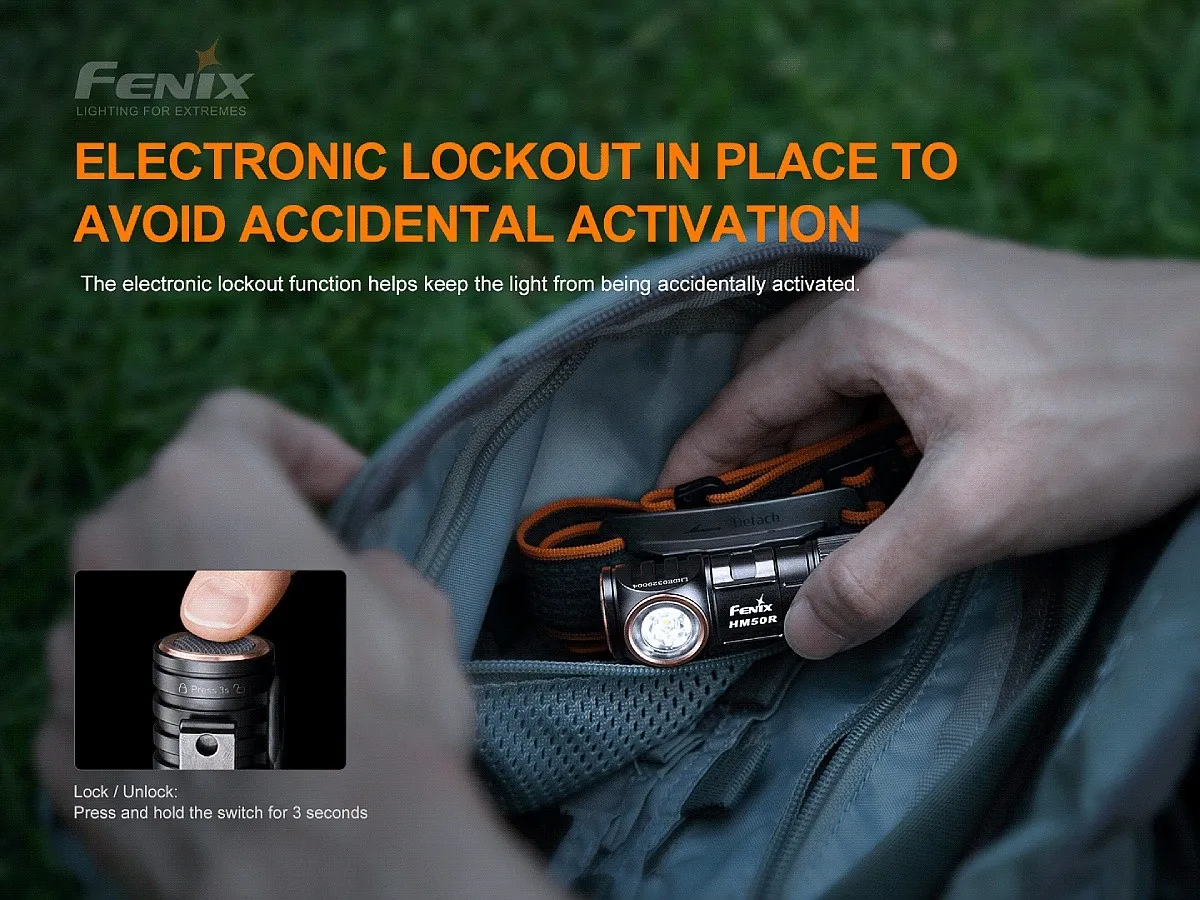 headlamp Fenix HM50R V2.0/700 Lumens - Black
