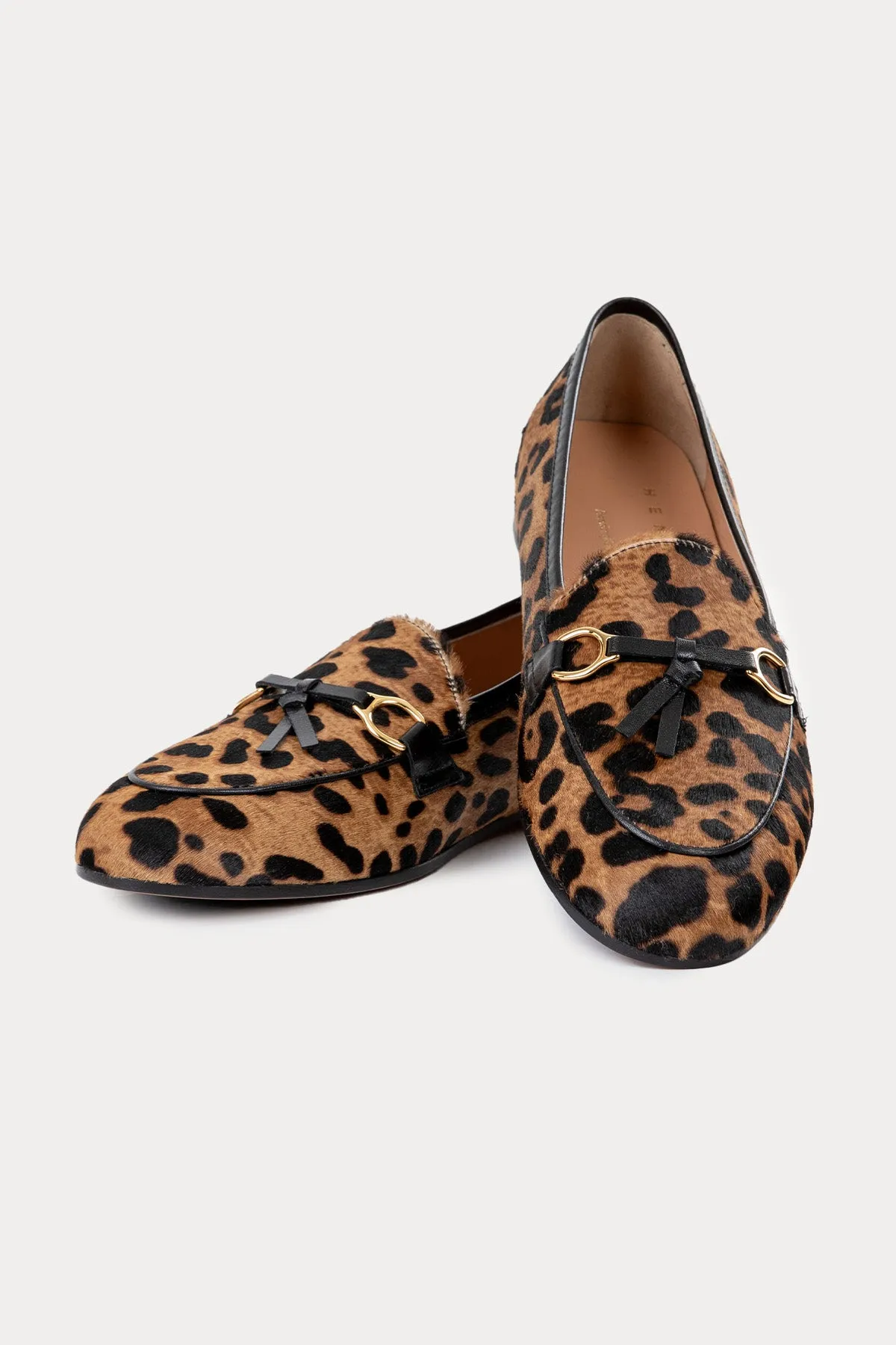 Henderson Rosa Leopar Desenli Loafer Ayakkab