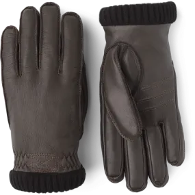 Hestra Deerskin Primaloft Rib - Dark Brown