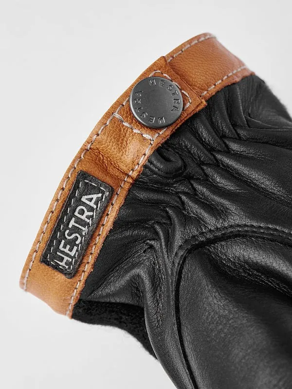 Hestra Deerskin Wool Tricot - Black / Black