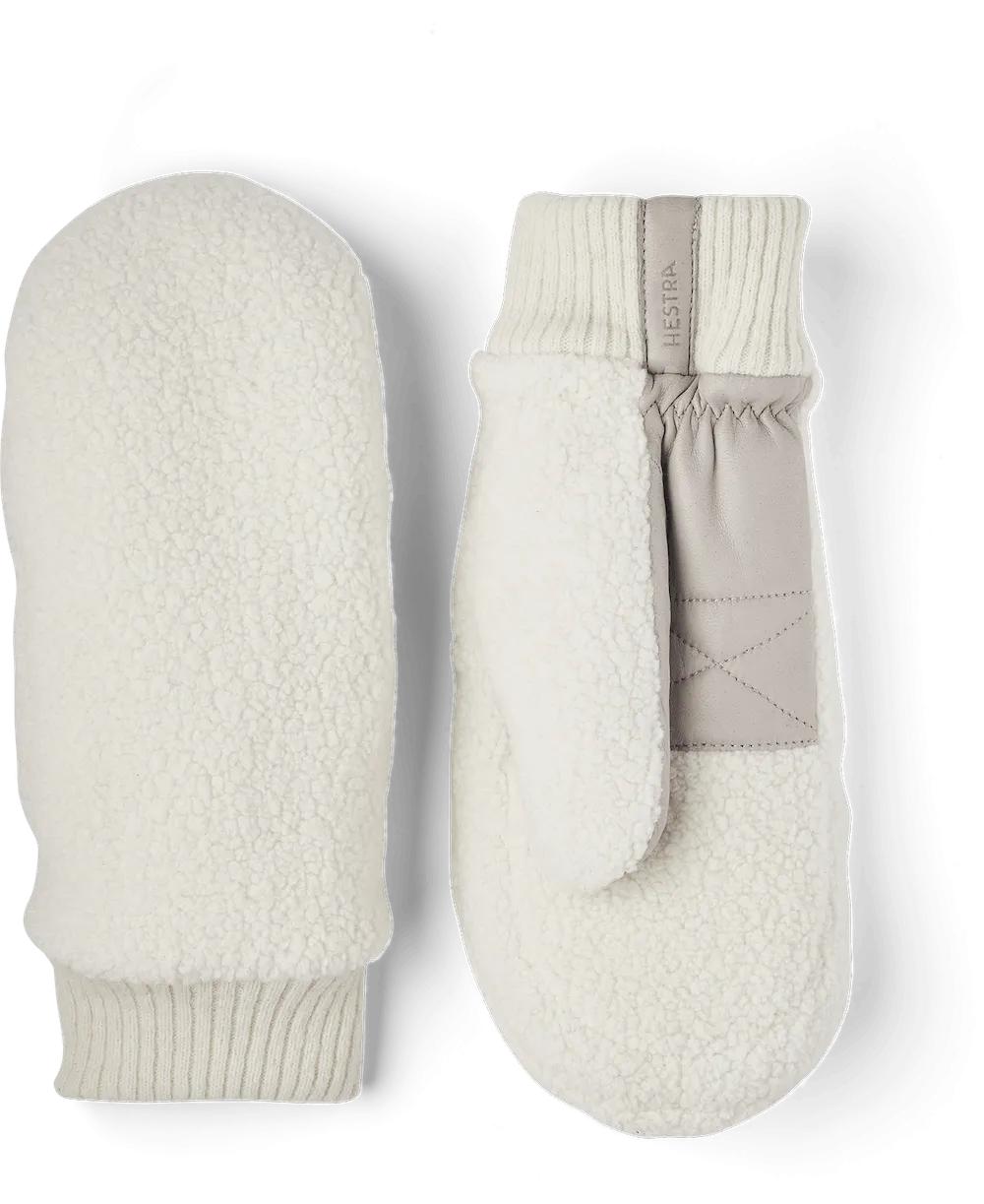 Hestra Emilia Gloves in Off White/ Natural Grey