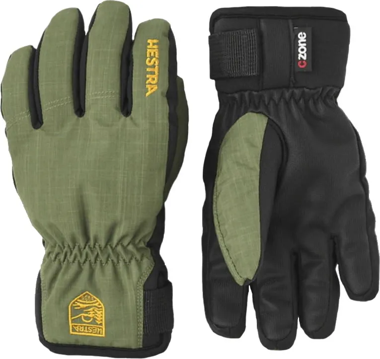 Hestra Kids' Ferox Primaloft 5-Finger Green | Buy Hestra Kids' Ferox Primaloft 5-Finger Green here | Outnorth