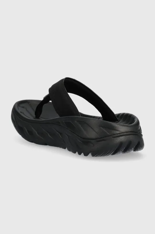 Hoka One One flip flops Ora Recovery Flip women's black color
