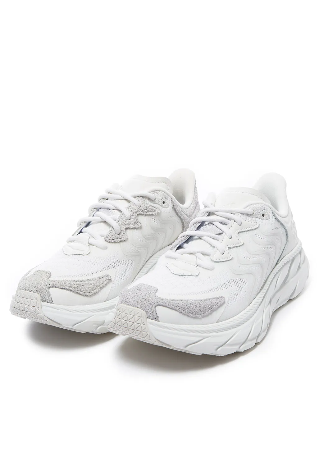 Hoka Unisex Clifton LS Trainers - White / Nimbus Cloud