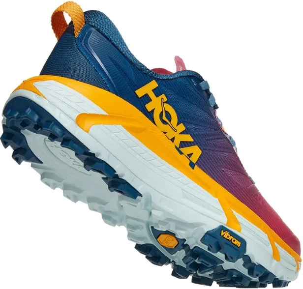 Hoka Womens Mafate Speed 3 Trail Shoe- Moroccan Blue/Saffron