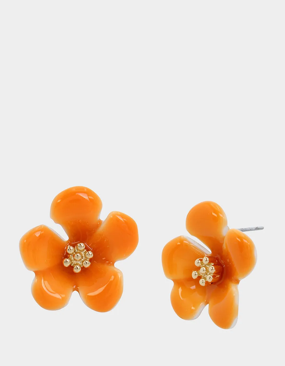 HOLA TO LOVE FLOWER STUDS ORANGE