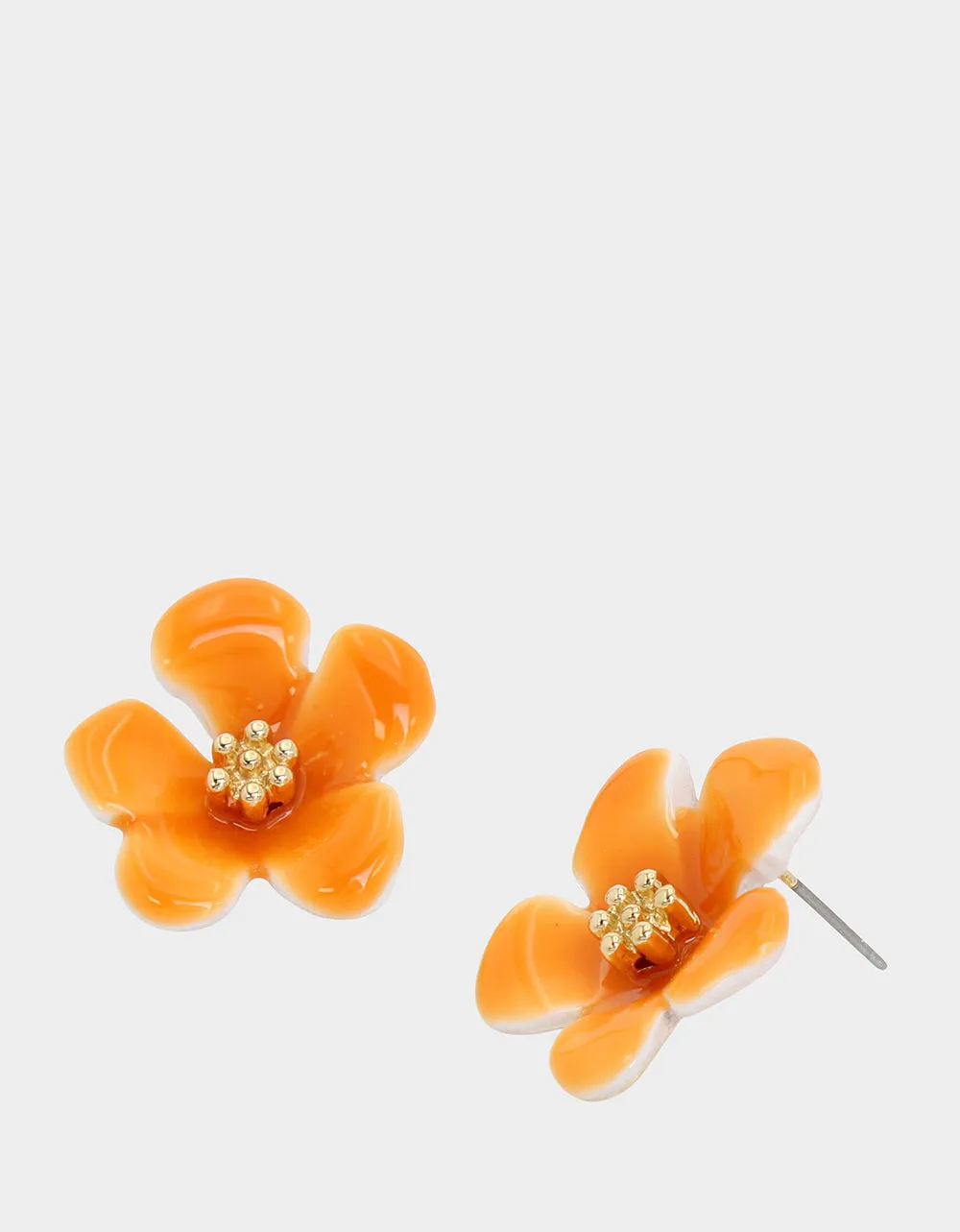 HOLA TO LOVE FLOWER STUDS ORANGE