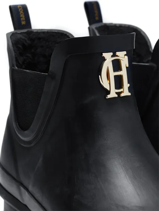 Holland Cooper Rubber Chelsea Boot Black