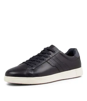 HUSH PUPPIES Gravity Dark Navy Leather Sneakers