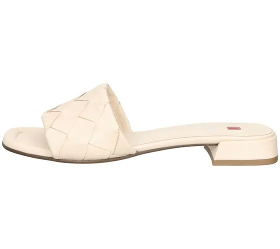 högl mules pour femmes avec brides au design tressé sandales en cuir véritable 3-10 1520 1100 beige