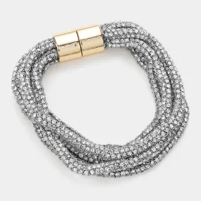 iLLASPARKZ Bling Multi Layered Magnetic Bracelet
