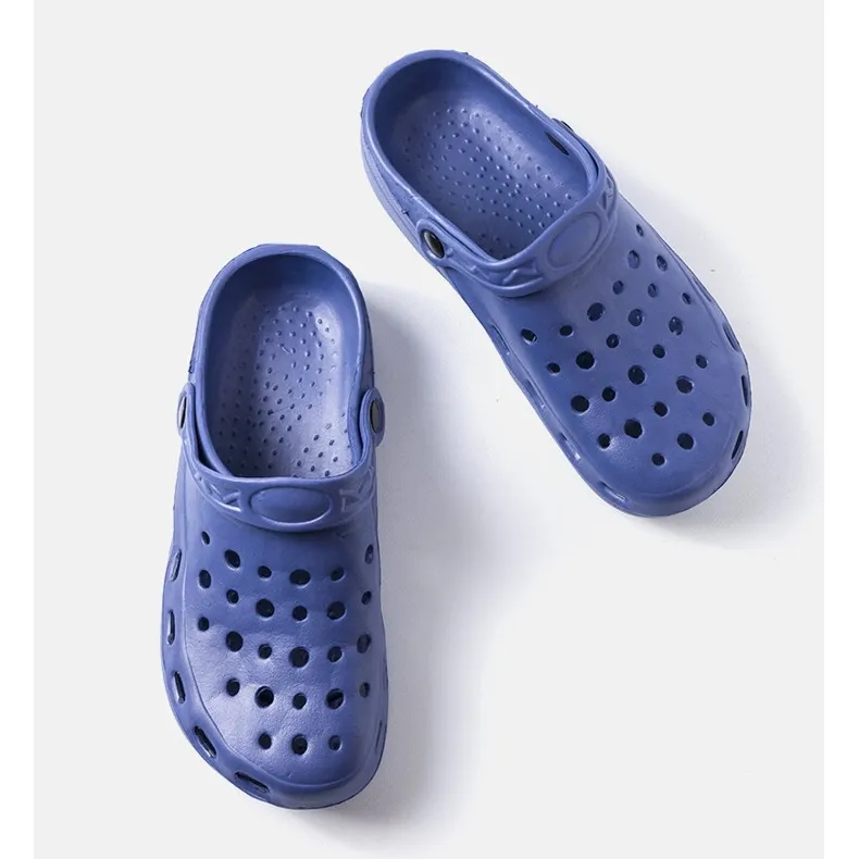 Inna Navy blue foam slide sandals from Hayes