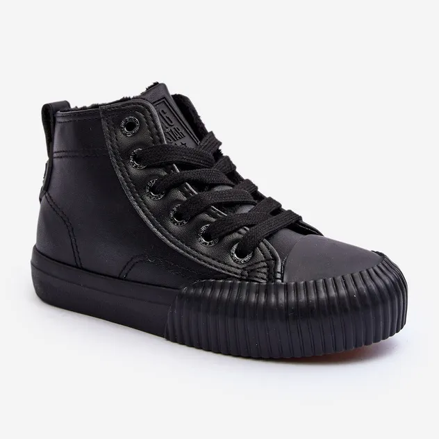 Insulated children's sneakers with zipper Big Star MM374014 Black