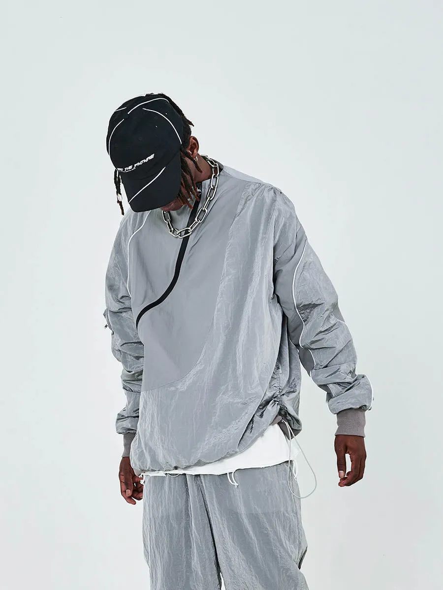 Irregular 3M Zipper Jacket