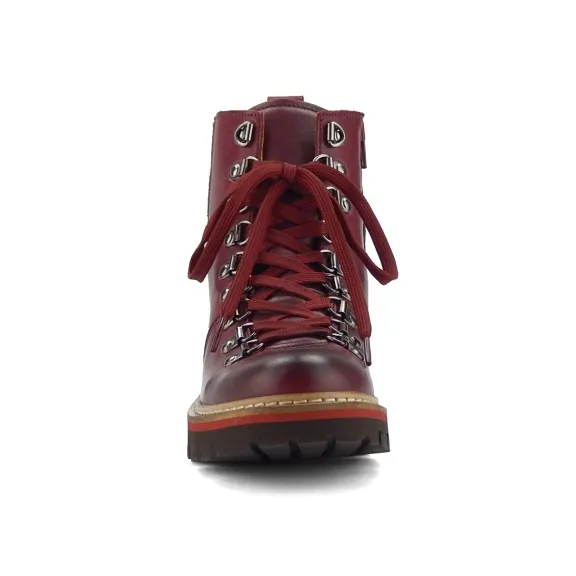 Jafa 317 Lace Up Ankle Boot Ruby