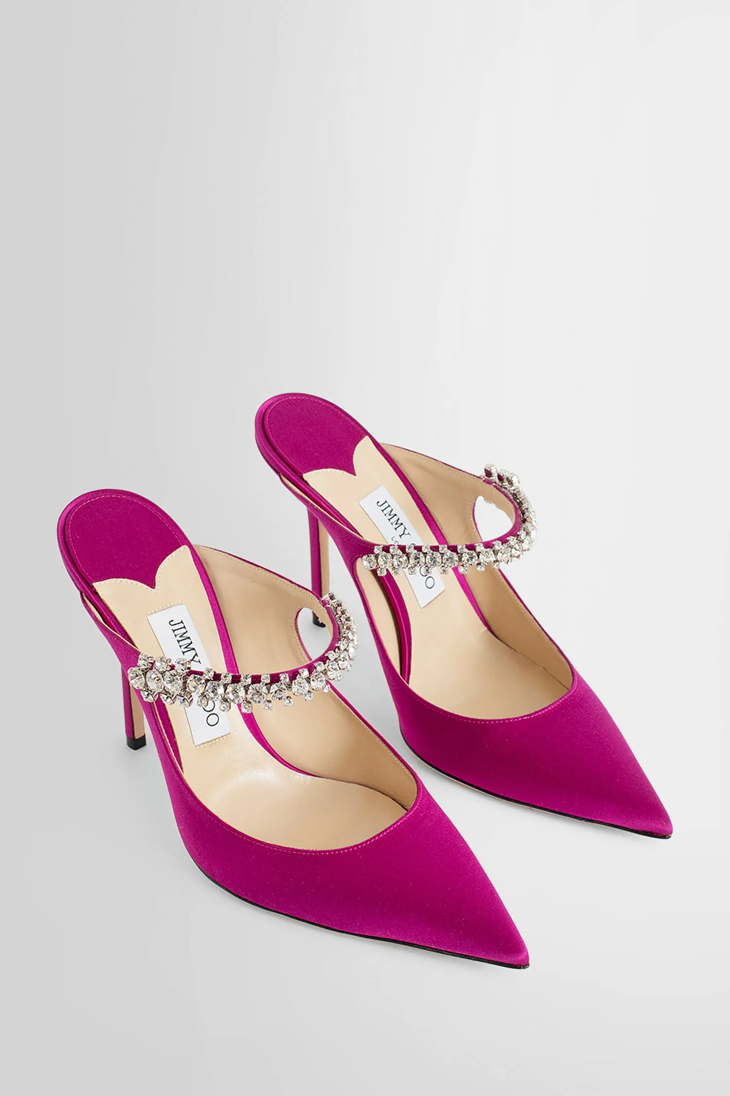 jimmy choo bing satin 100 mules