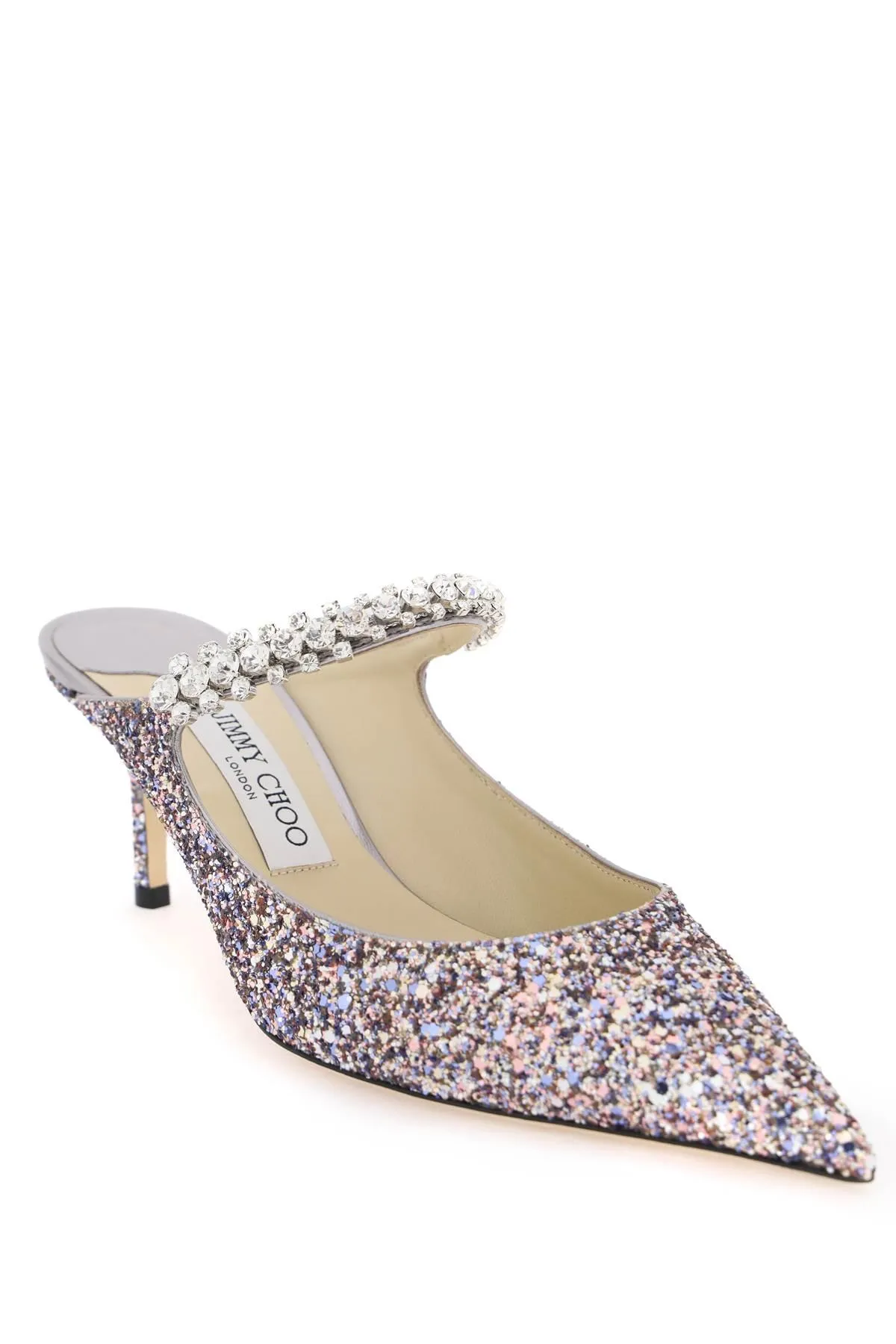 Jimmy Choo    Jimmy Choo Bing 65 Glitter Mules