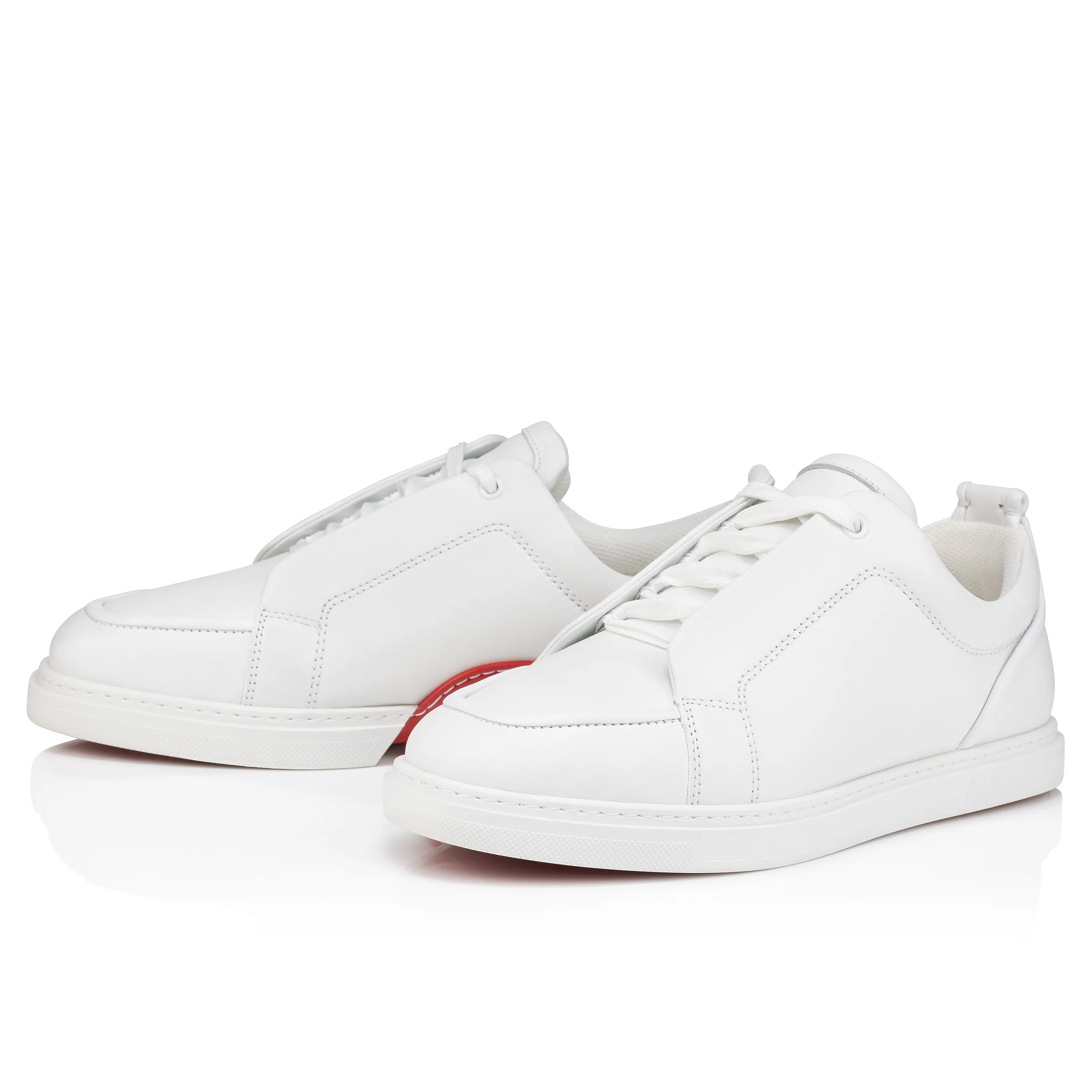 Jimmy Sneakers - Calf leather and nappa leather - White - Men