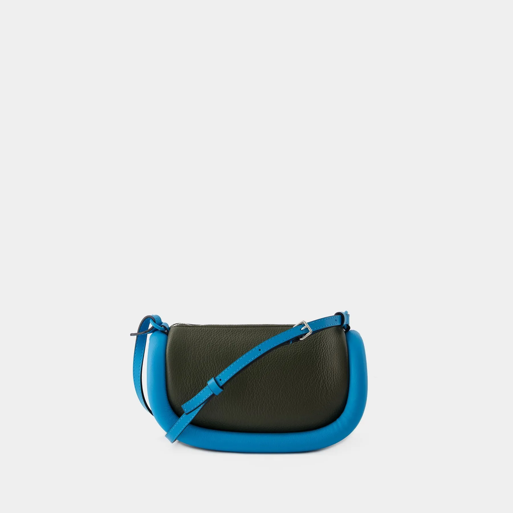 J.W. Anderson  The Bumper-12 Bag  - J.W.Anderson - Leather - Dark Olive/Turquoise
