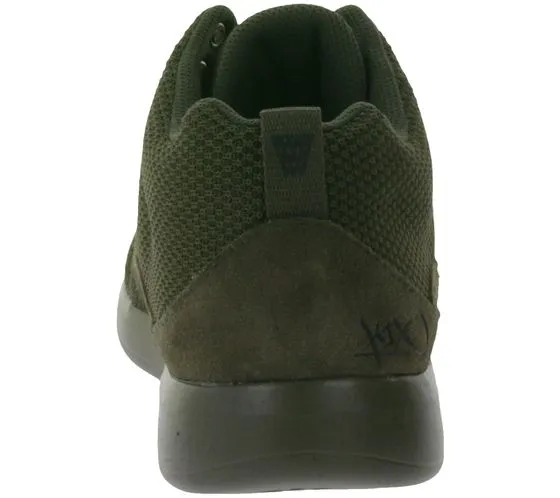 K1X | Kickz RS 93 X-Knit sneakers lifestyle da uomo, scarpe stringate leggere 1171-0300 verde o sabbia