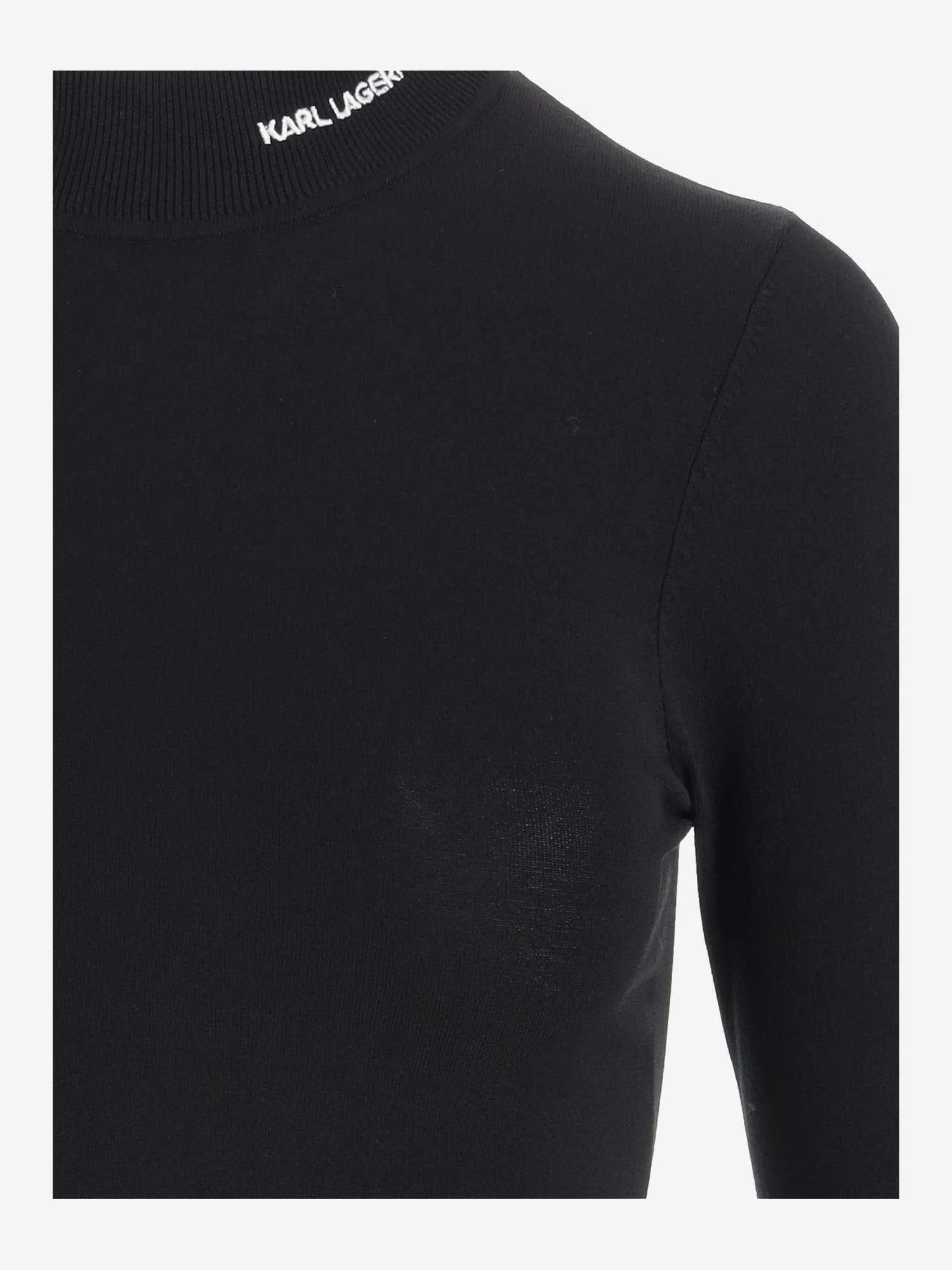 Karl Lagerfeld    Karl Lagerfeld Stretch Viscose Pullover With Logo
