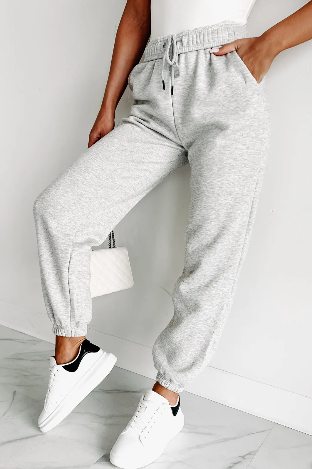 Keeping Comfy Joggers (Heather Grey)