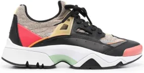 Kenzo mesh-panel lace-up sneakers Black