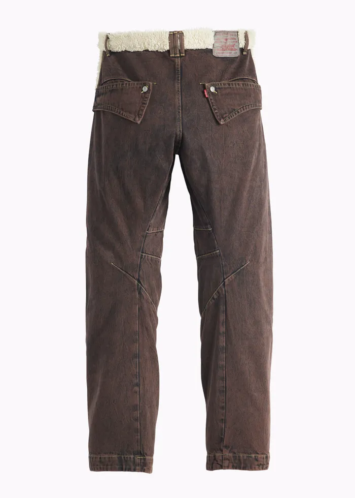 KIKO KOSTADINOV x LEVI'S 000GM-0000 FAUN TWISTED JEANS BROWN