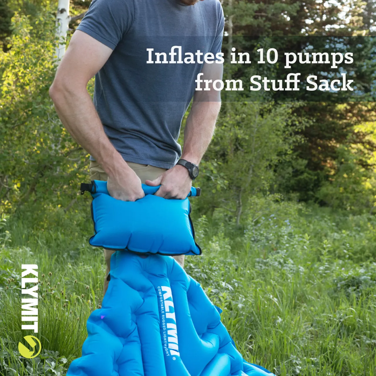 Klymit Double V Sleeping Pad Blue 